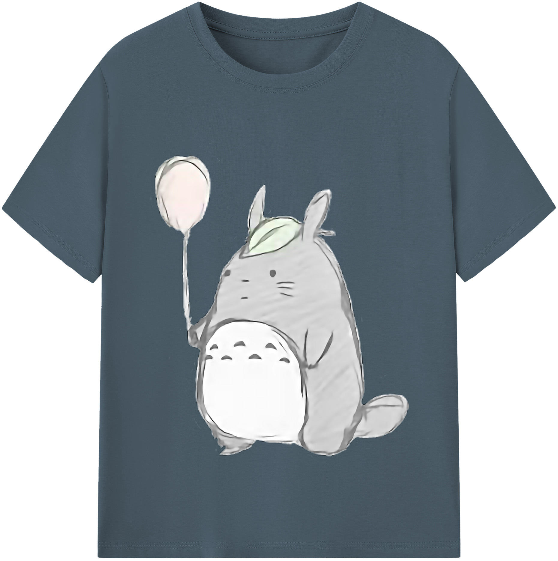 （画像用） となりのトトロ 草壁メイ 草壁サツキ My Neighbor Totoro Satsuki Kusakabe Mei Kusakabe 綿100％半袖Tシャツ（フロントプリント）
